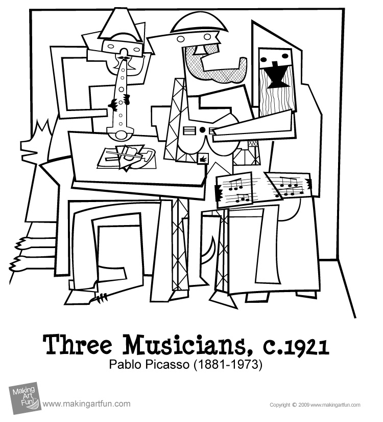pablo picasso coloring pages - photo #8